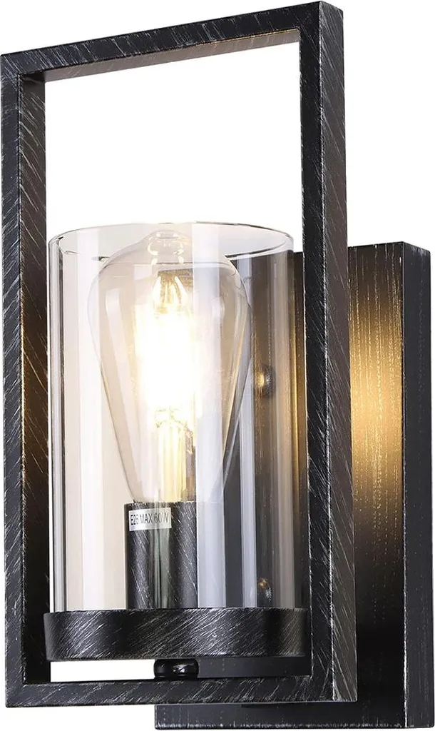 Applique de Chambre Moderne Noire Striée E27 pour Ambiance Salon Chic