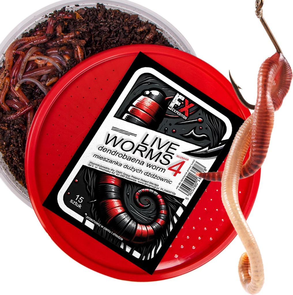 Fishing Expedition Live Worms No.4 - żywe robaki Dendrobena Zdjęcie produktu 