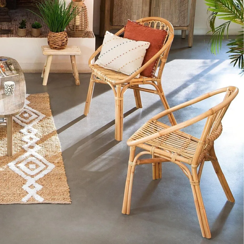 Fauteuil de relaxation Dream RATTAN naturel pour coin lecture cosy