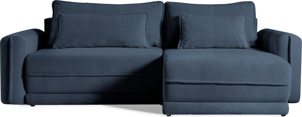 BETTSO MASIVO komfortables Ecksofa mit bequemer Sitzfläche Dunkelblau