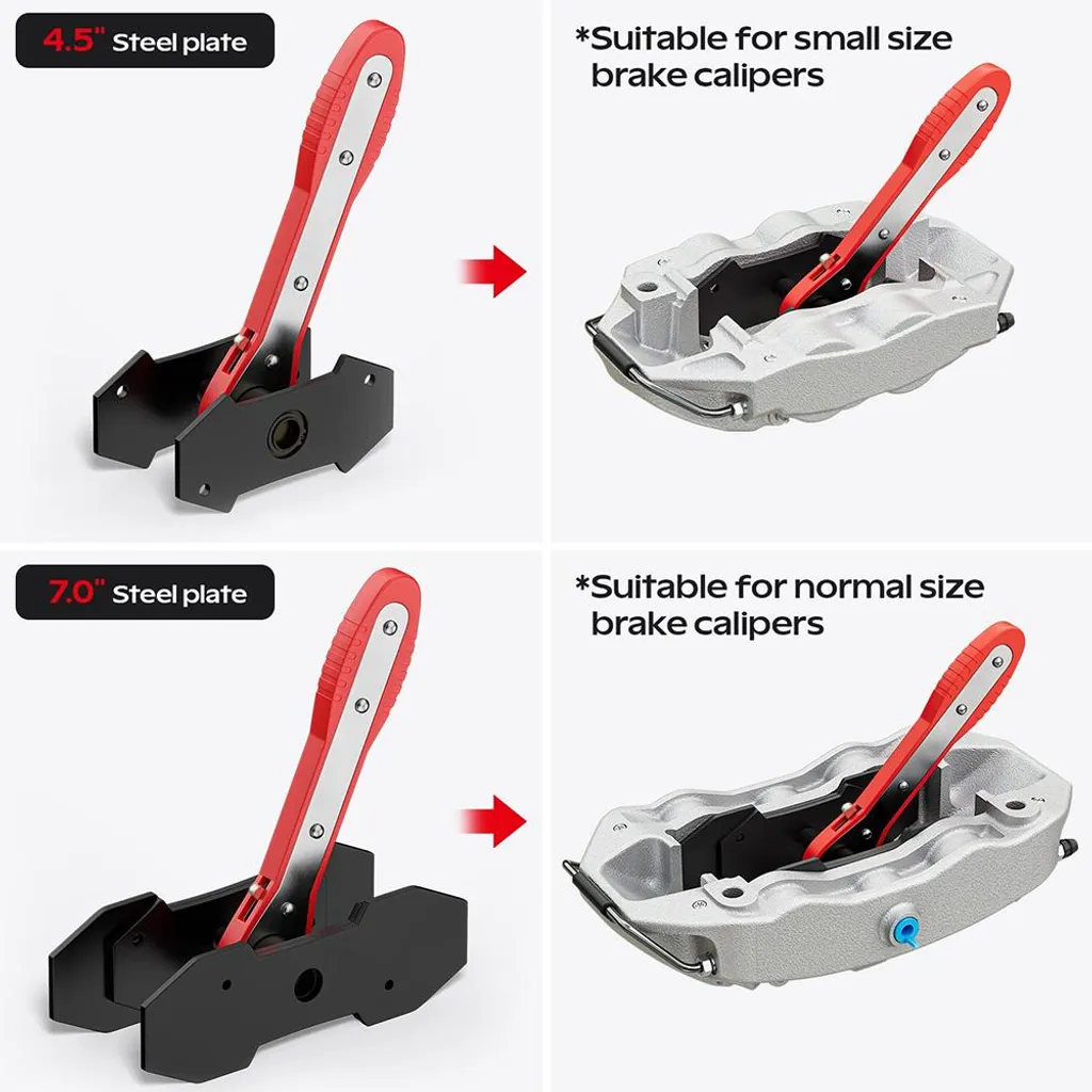 Outil étrier de frein rotatif 360° pour débloquer pistons de disque - 2