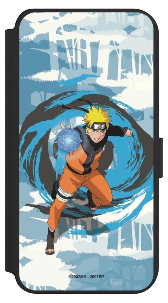 NIVOCASE Klapphülle für Samsung Galaxy S23+ Handyhülle aus Kunst Leder NIVOflip schwarz Manga Naruto Shippuden Offizielles Lizenzprodukt