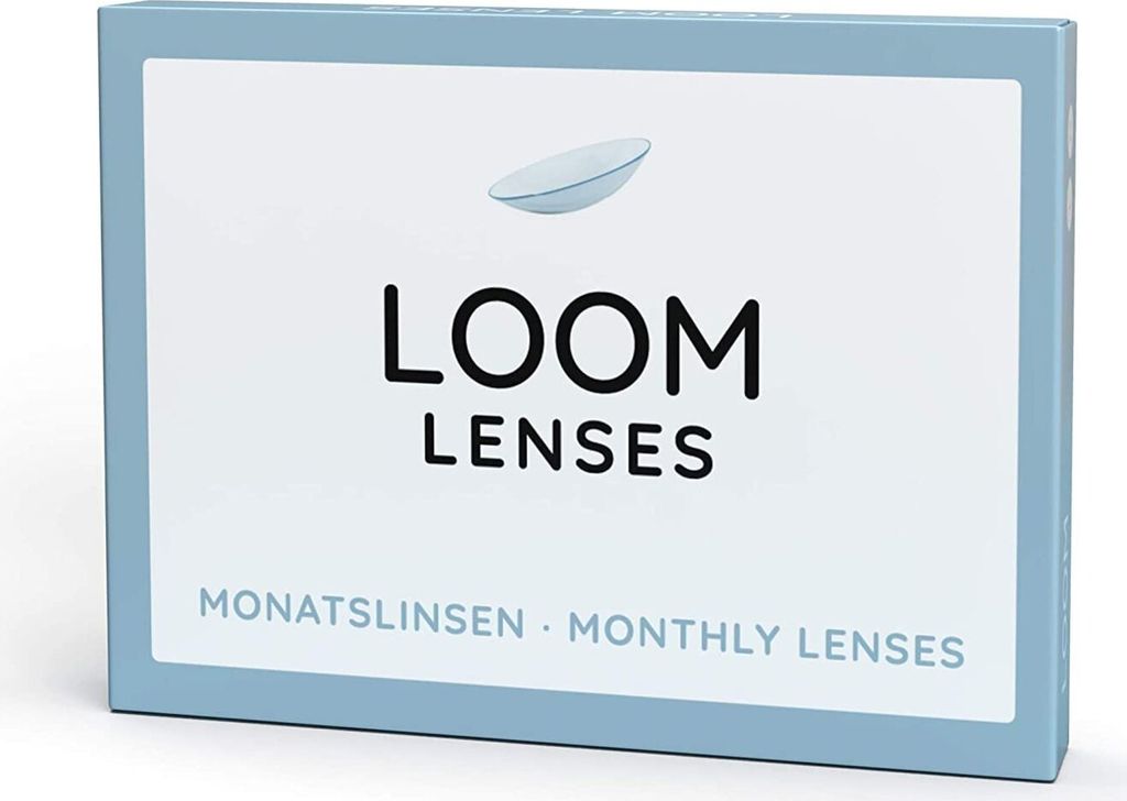 LOOM Monatslinsen - 3 Stück - weich | BC 8.6 | DIA 14.2 Dioptrien: -1,5