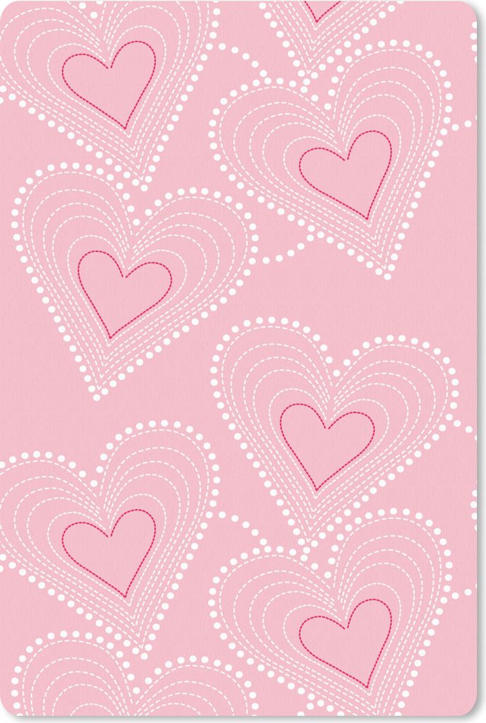 MuchoWow Mauspad Mousepad Herzen - Muster - Rosa 40x60 cm - Mousepads - Maus Mat - Pad - Mausunterlage - Schreibtisch Accesoire