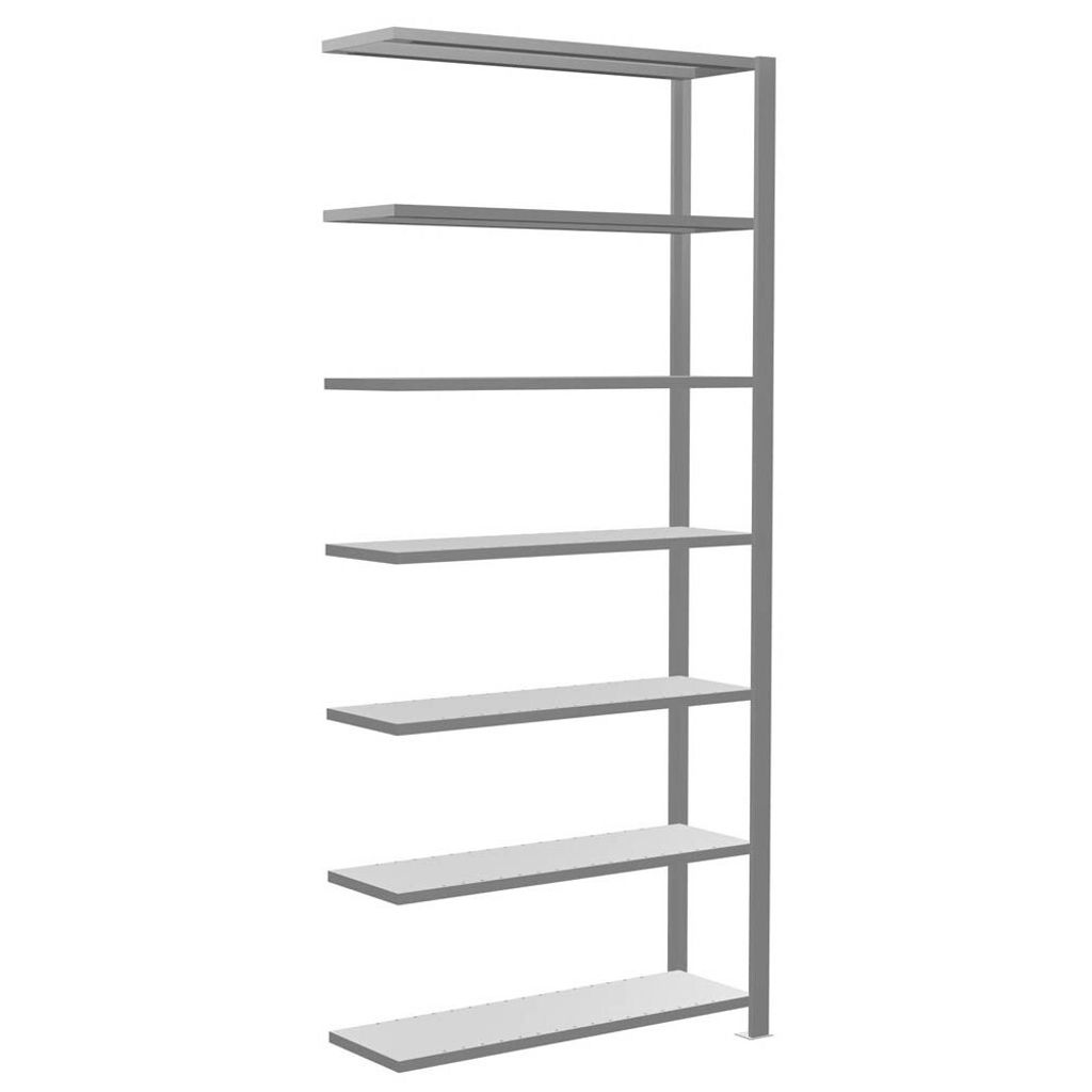 SCHULTE Anbau-Schwerlastregal 17716 silber 100,0 x 30,0 x 230,0 cm