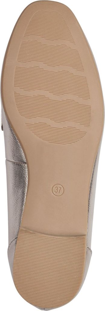 MARCO TOZZI Damen Slipper Loafer elegant Zierspange 2-24213-41, Größe:41 EU, Farbe:Gold