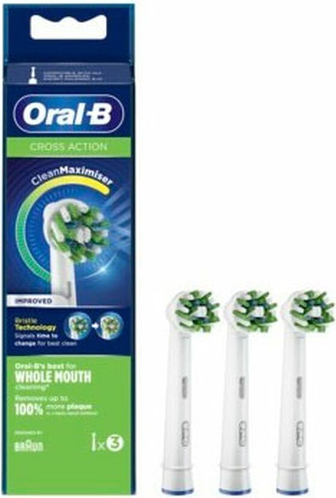 Oral B Cross Action Replacement 3 Heads