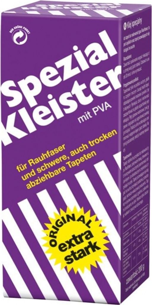Baufan Extra Spezial-Kleister Super Sparpack 1kg I Kunstharzverstärkter Tapetenkleister mit hoher Klebkraft für Rauhfaser & schwere Tapeten