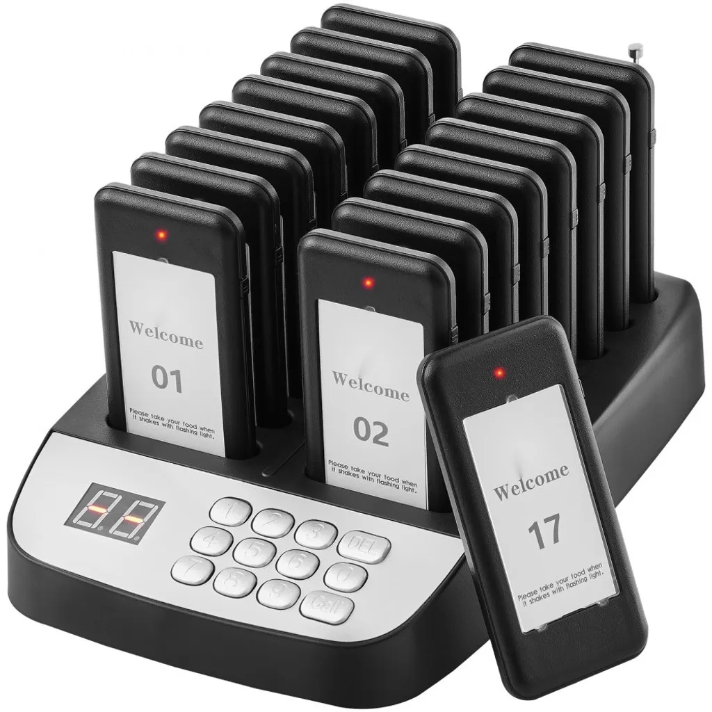 Réduisez l'attente avec ce système d'appel client sans fil - 16 pagers