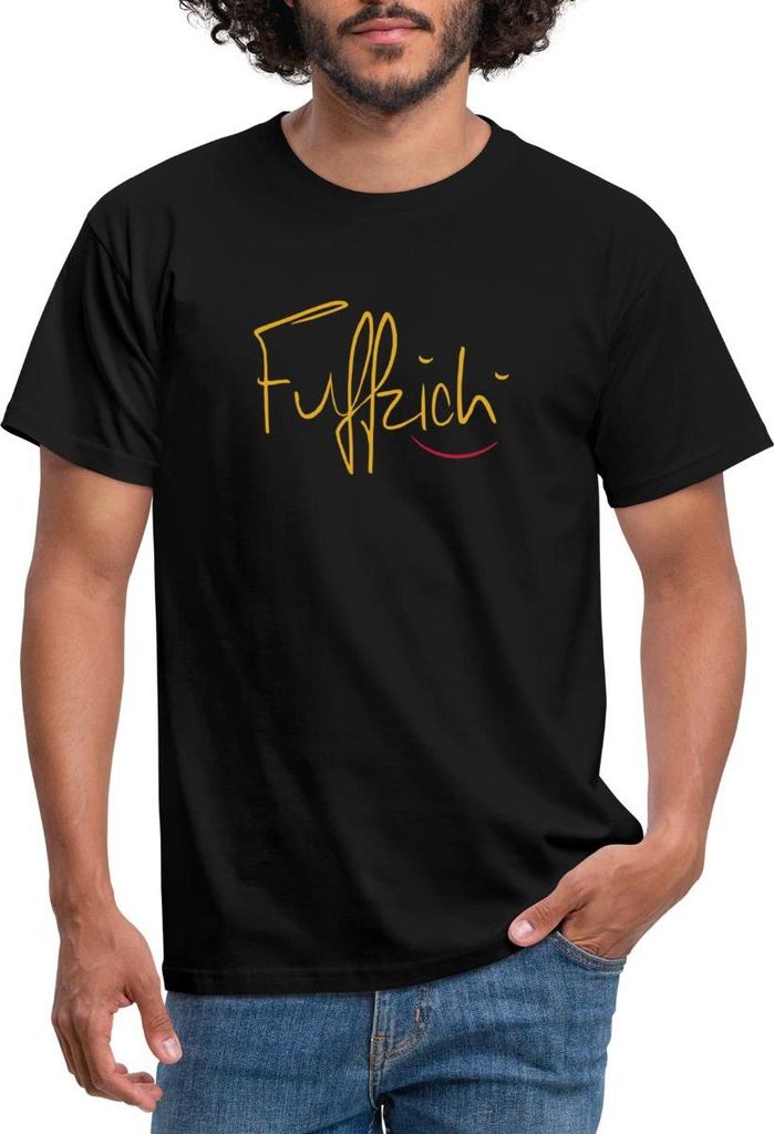 Spreadshirt Fünfzigster Geburtstag | Fuffzich Männer T-Shirt, L, Schwarz