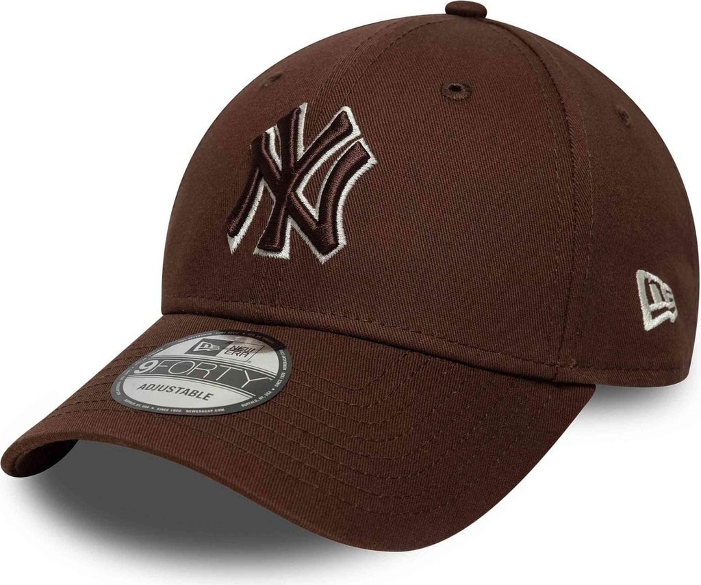 New Era MLB 9FORTY Team Outline Cap New York Yankees brown Produktbild 