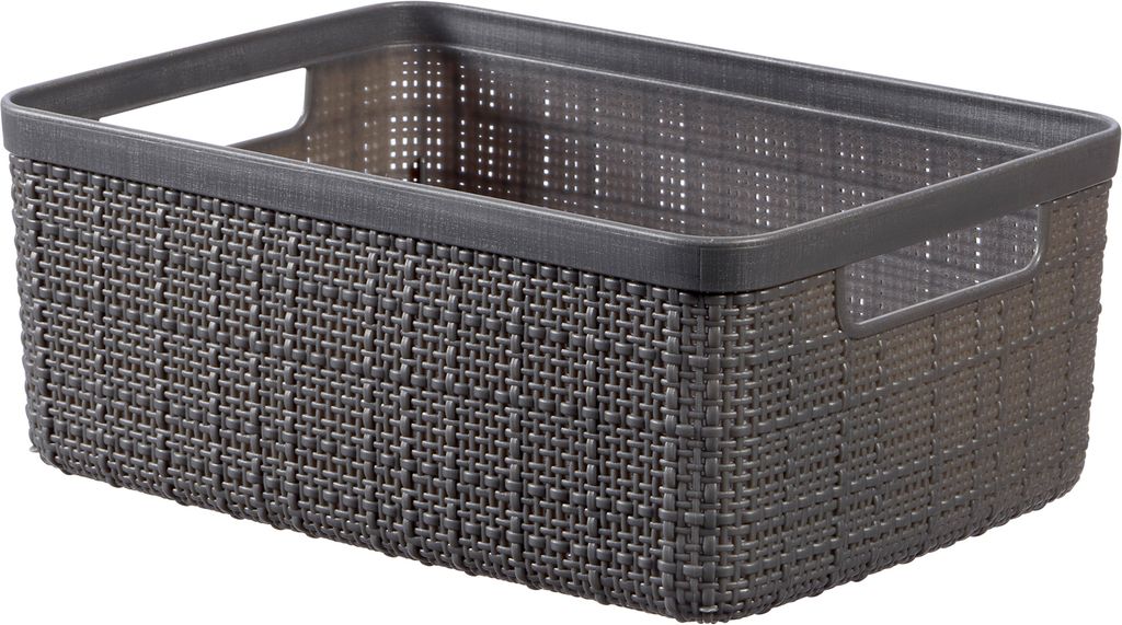 Cesto portaoggetti Juta S grigio 27 x 11 x 20 cm Immagine del prodotto 