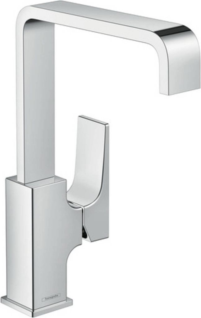 hansgrohe Metropol Einhebel-Waschtischmischer 230, Hebelgriff, Push-Open Ablaufgarnitur, Ausladung 165mm, 32511000