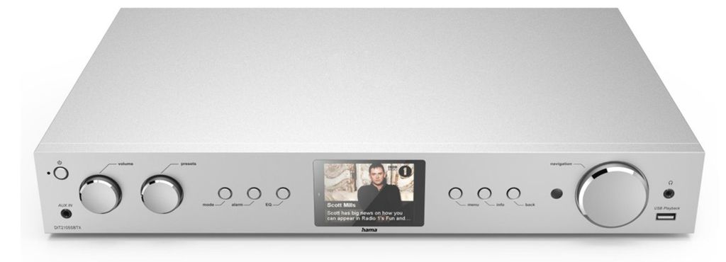 Hama HiFi-Tuner DIT2105SBTX, DAB+/Internetradio Produktbild 