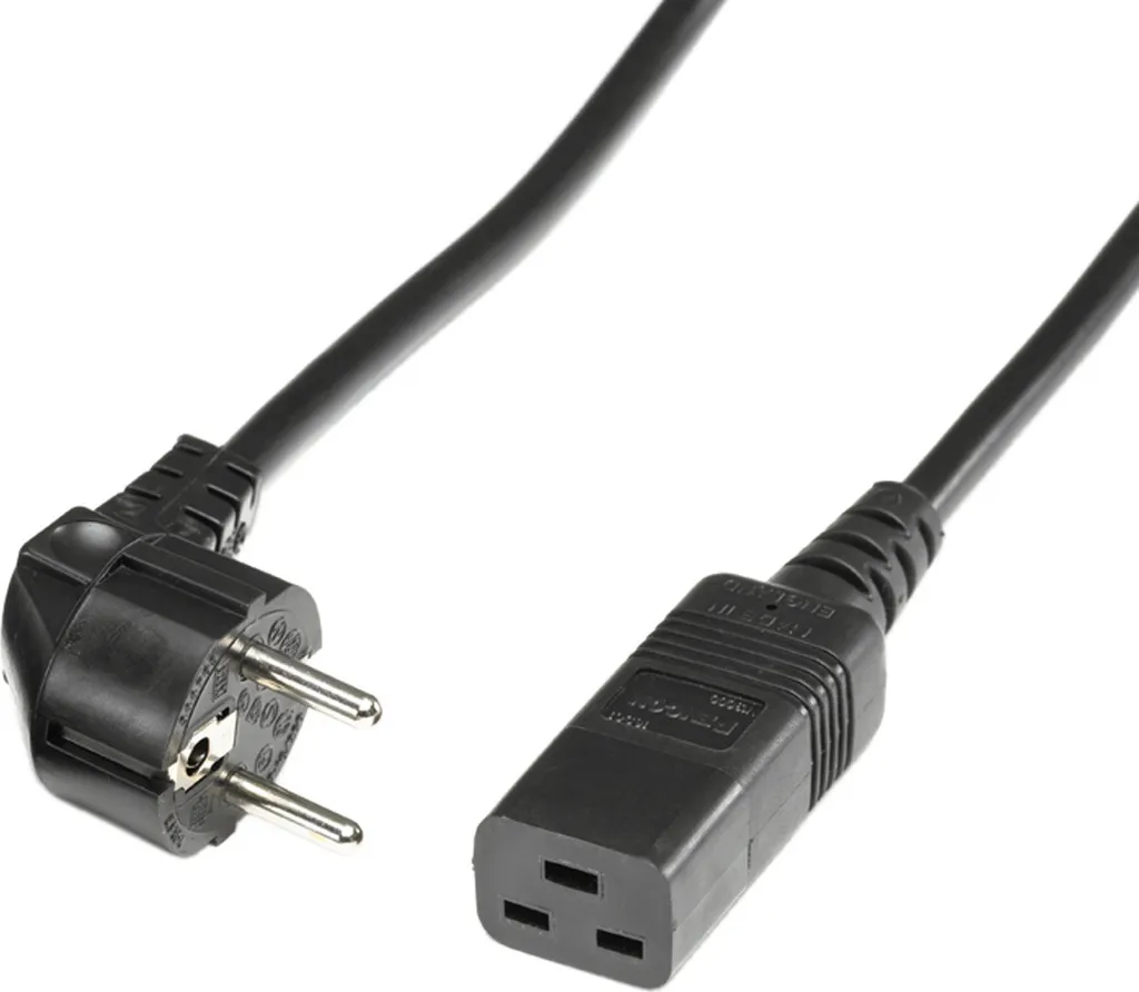 Cordon secteur IEC C13 Bachmann 2m pour PC et moniteur informatique