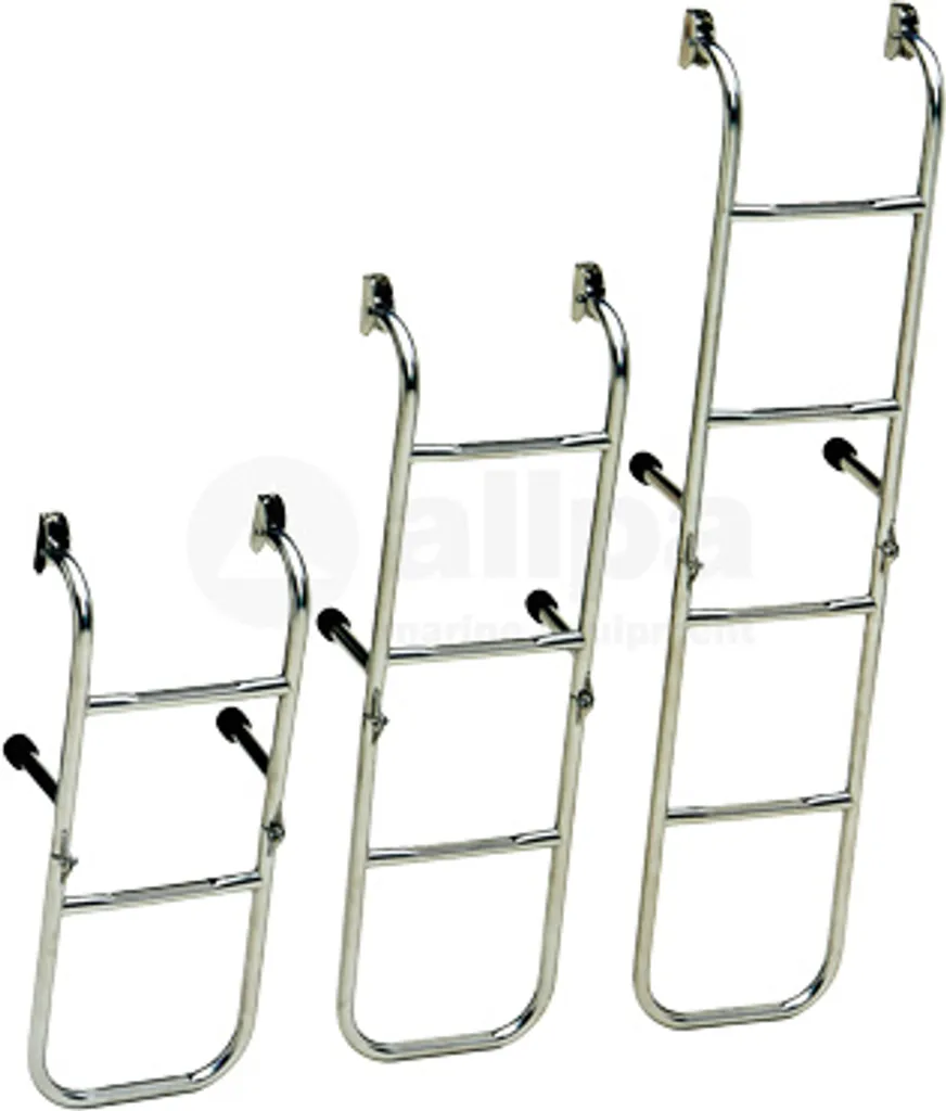 Échelle de Bateau en Inox Allpa 3 Marches - Modèle Fixe pour Plaisance