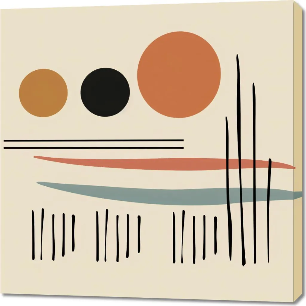Quadro 90x90 cm Illusione dell'orizzonte