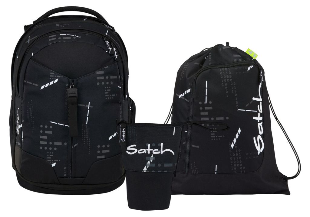 Satch, Schulrucksack-Set MATCH Ninja Matrix 3-teilig, Kollektion 25/26
