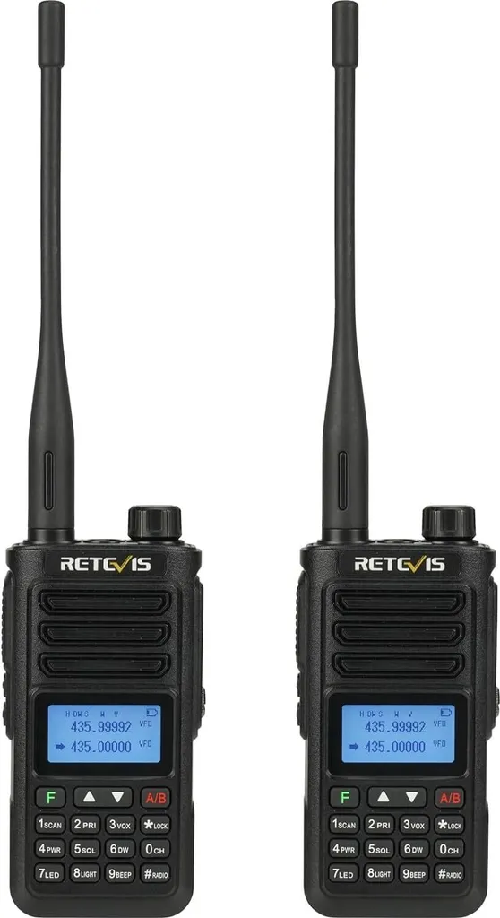 Talkie-Walkie Retevis RA89 IP68 pour Randonnée et Radio Amateur VFO Noir