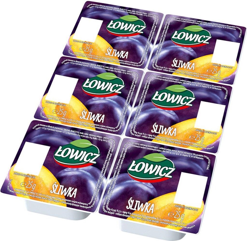 Łowicz Produkt Owocowy Śliwka 6 X 25 G Zdjęcie produktu 