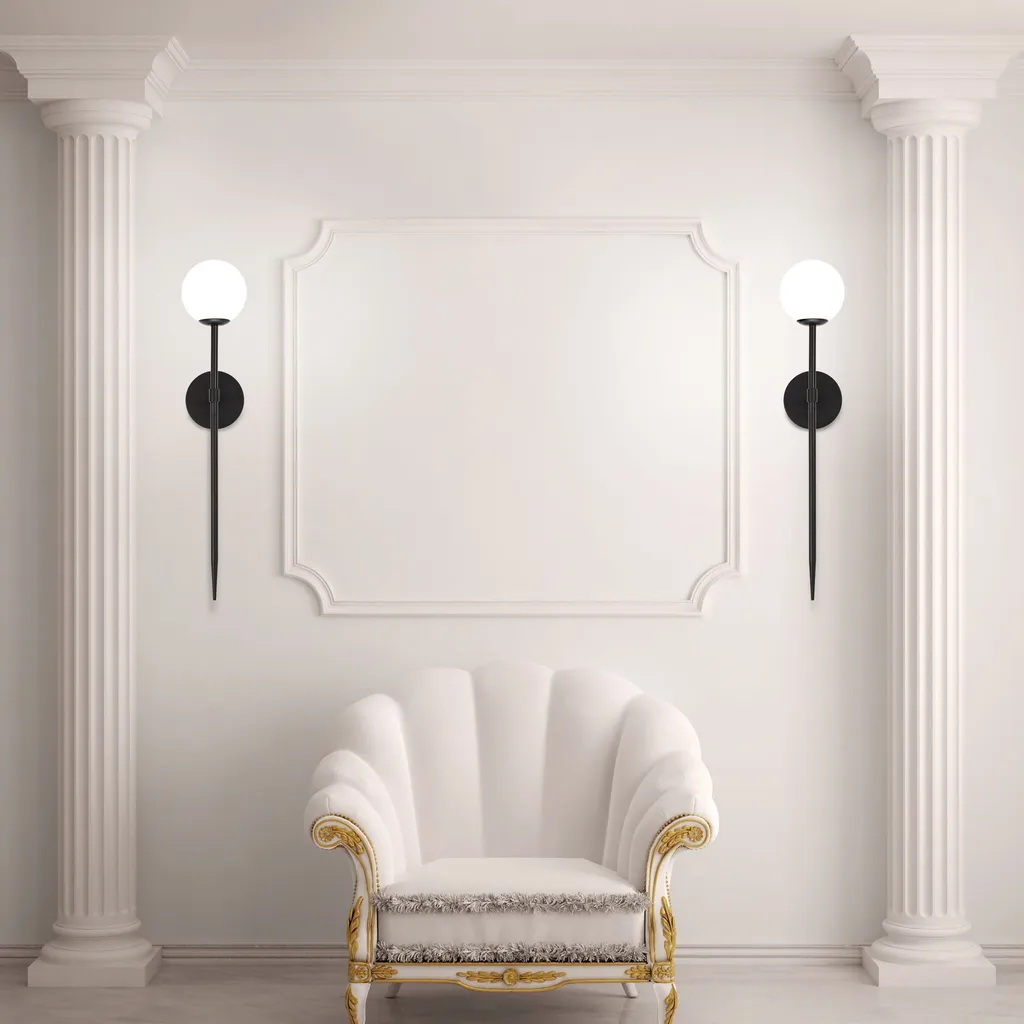 Lampada Parete 120cm tooLight App579-1W Nero - Robusta e Facile - 3