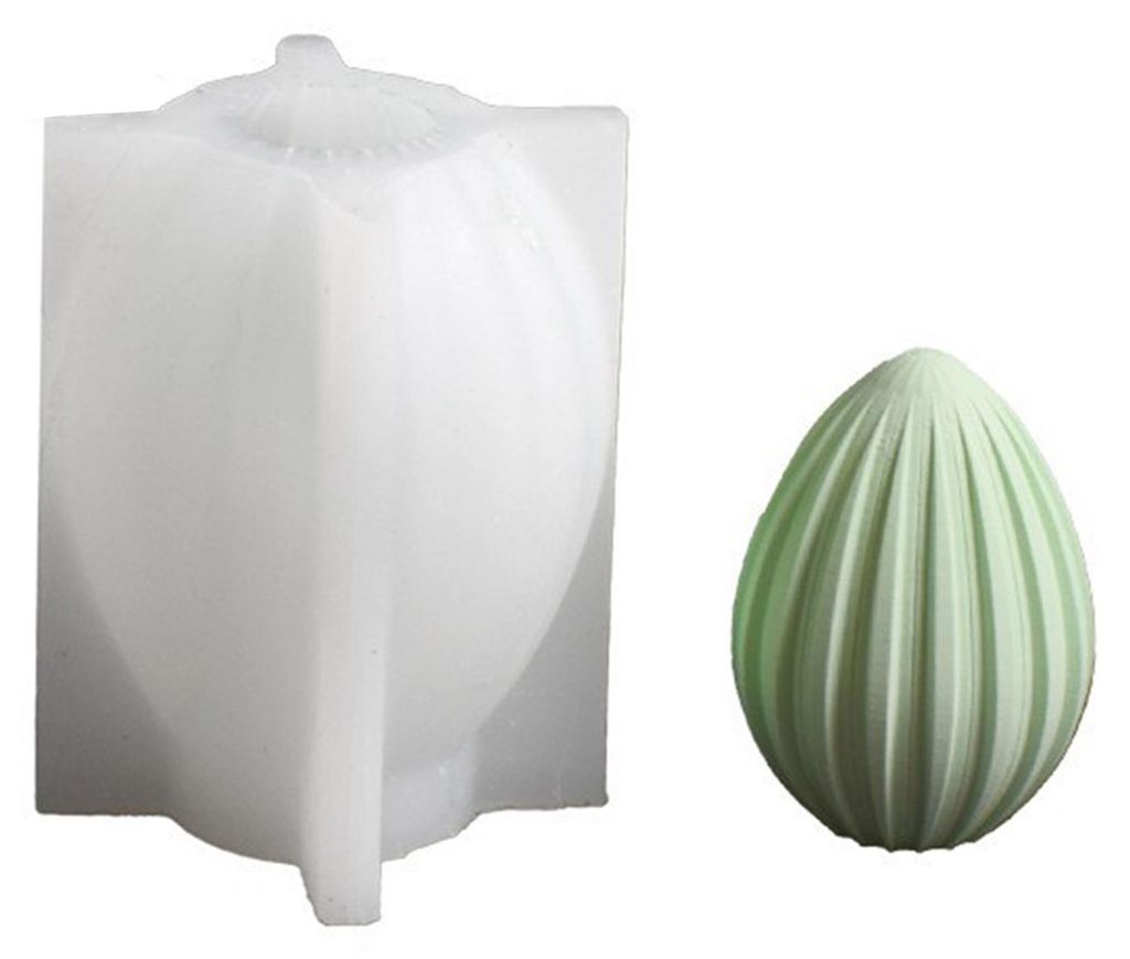 Osterhasen-Silikonform zum Selbermachen, gesichtsloser Hase aus Kunstharz und Gips, flexible, wiederverwendbare Kerzenform für Osterdekoration