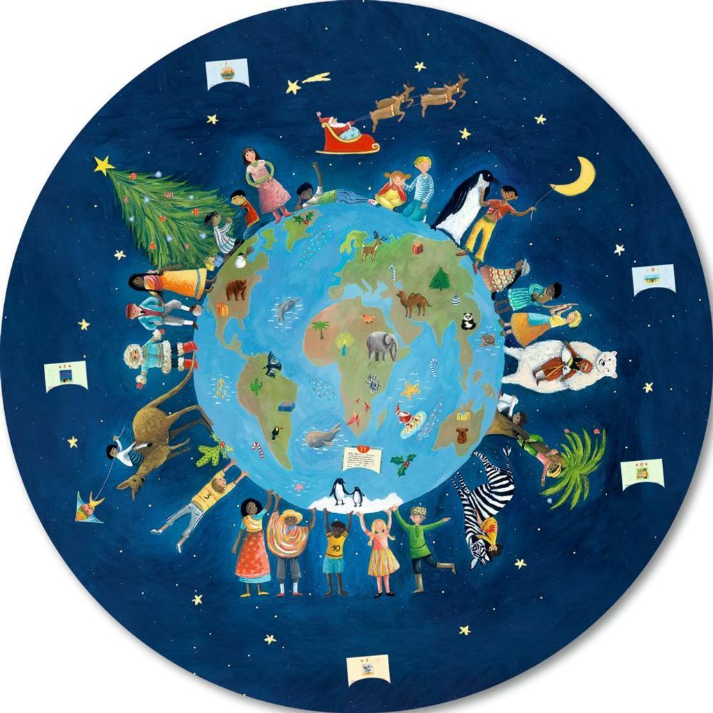 Zettelkalender Weihnachten bei den Kindern der Welt Produktbild 