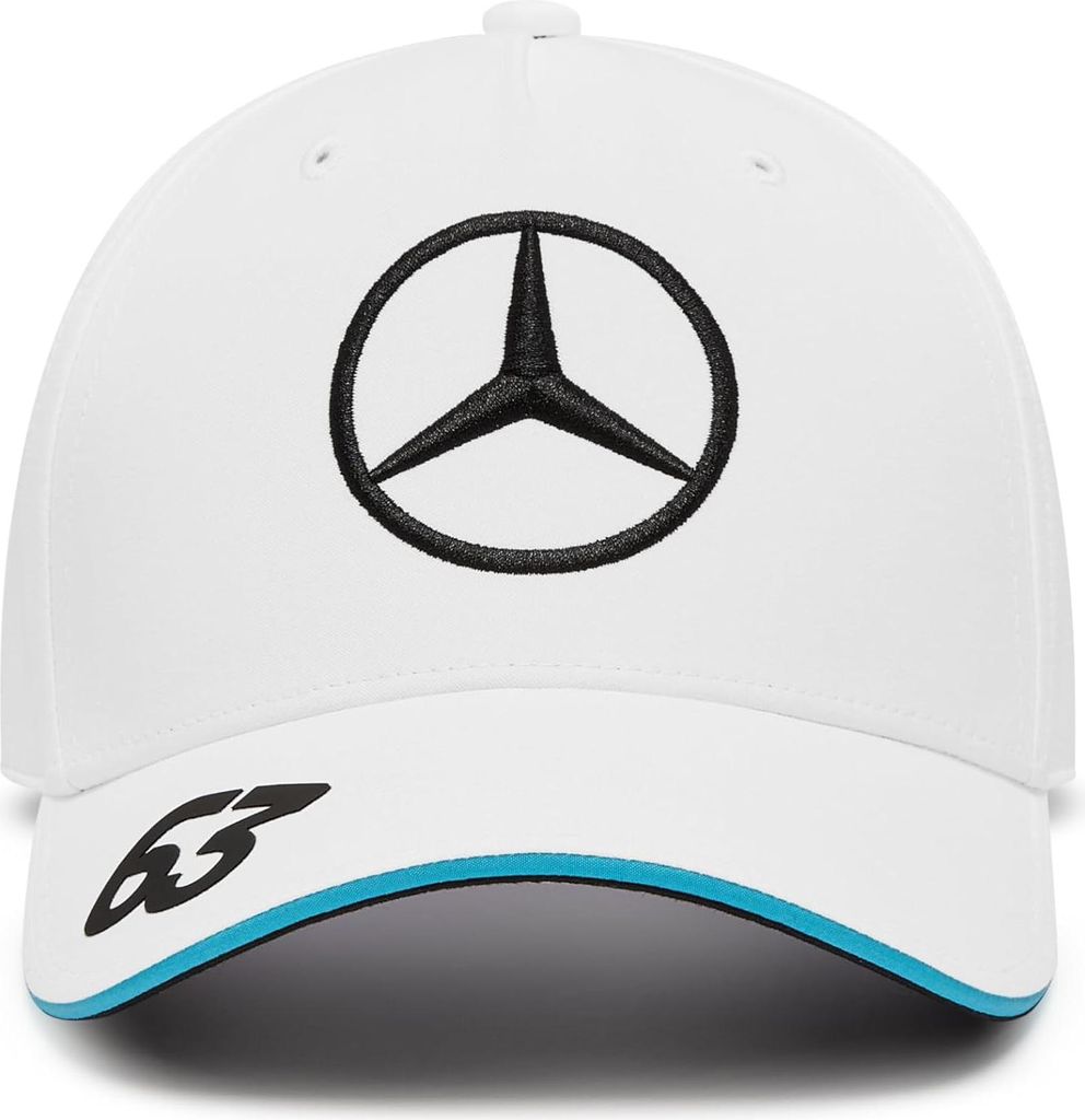 Mercedes AMG Petronas F1 2024 George Russell Kappe Weiß Produktbild 