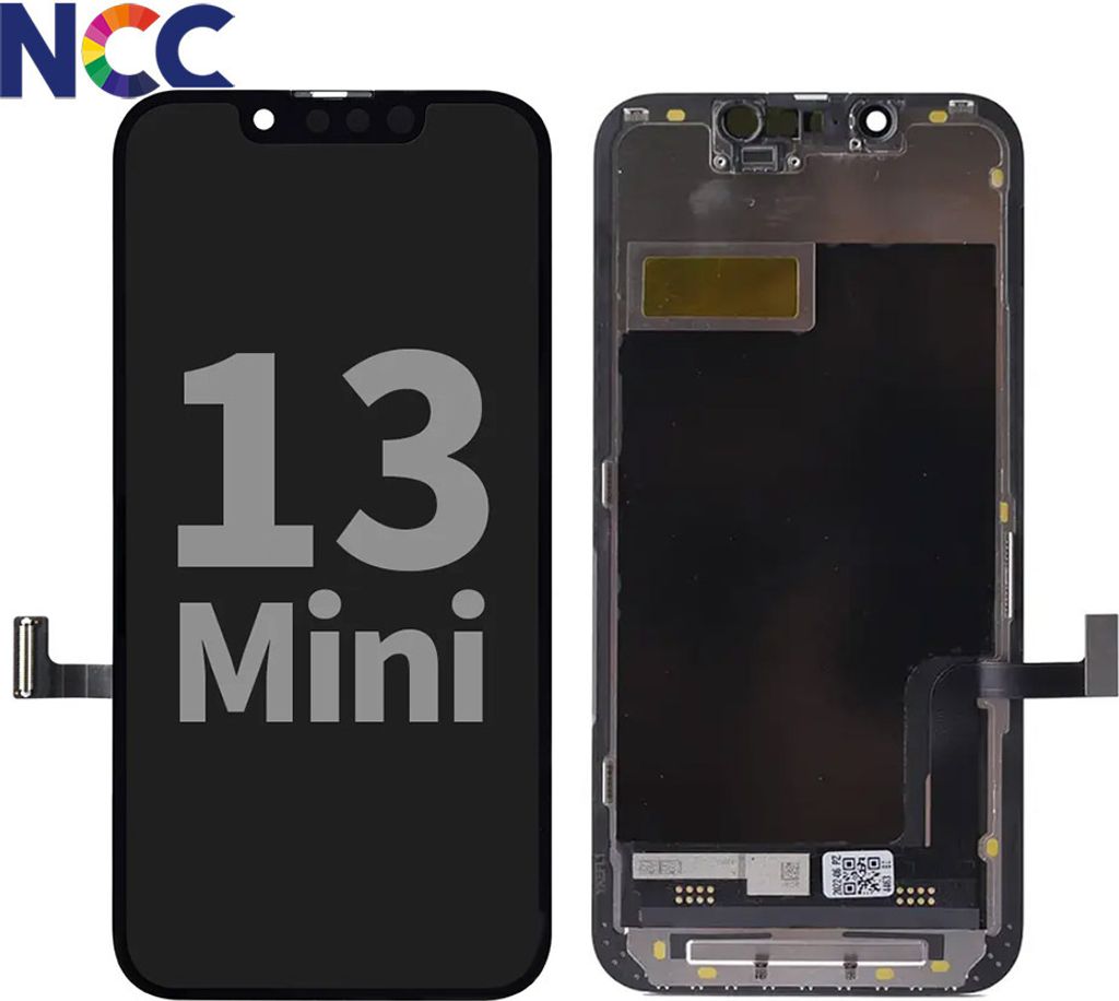 OEM NCC Prime Incell LCD Display Touchscreen Bildschirm Schwarz für iPhone 13 Mini Inkl. Klebestreifen & Werkzeug