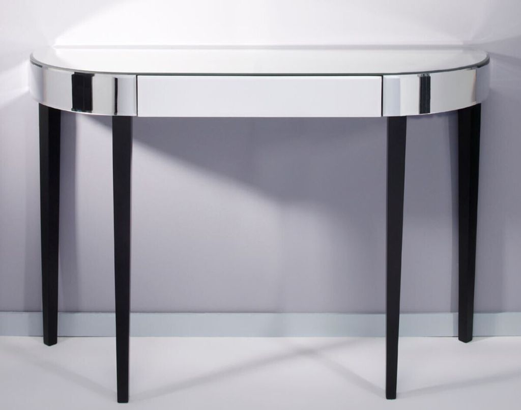 Casa Padrino Luxus Spiegelglas Konsole mit Schublade 112 x Produktbild 