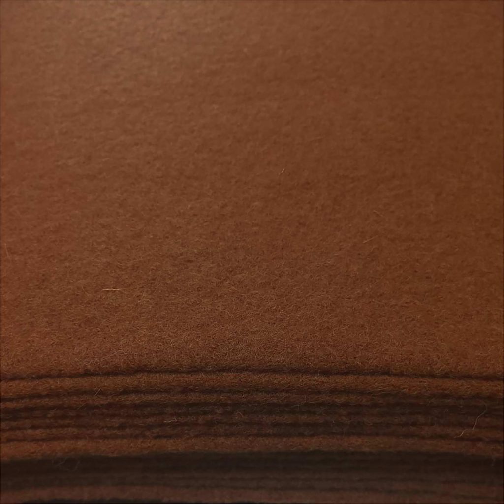 Walkloden Wollstoff Wollwalk Wollfilz Loden uni Stoff ab 0,5m x 1,45m braun