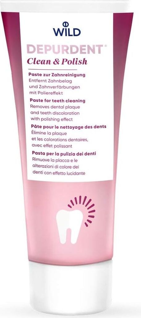 DEPURDENT Clean & Polish Paste zur Zahnreinigung, entfernt Produktbild 