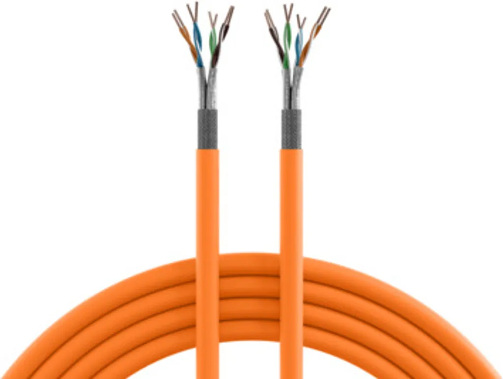 Câble INFRALAN Cat.7 S/FTP 1200MHz AWG22 CPR B2ca Orange 100m EFB