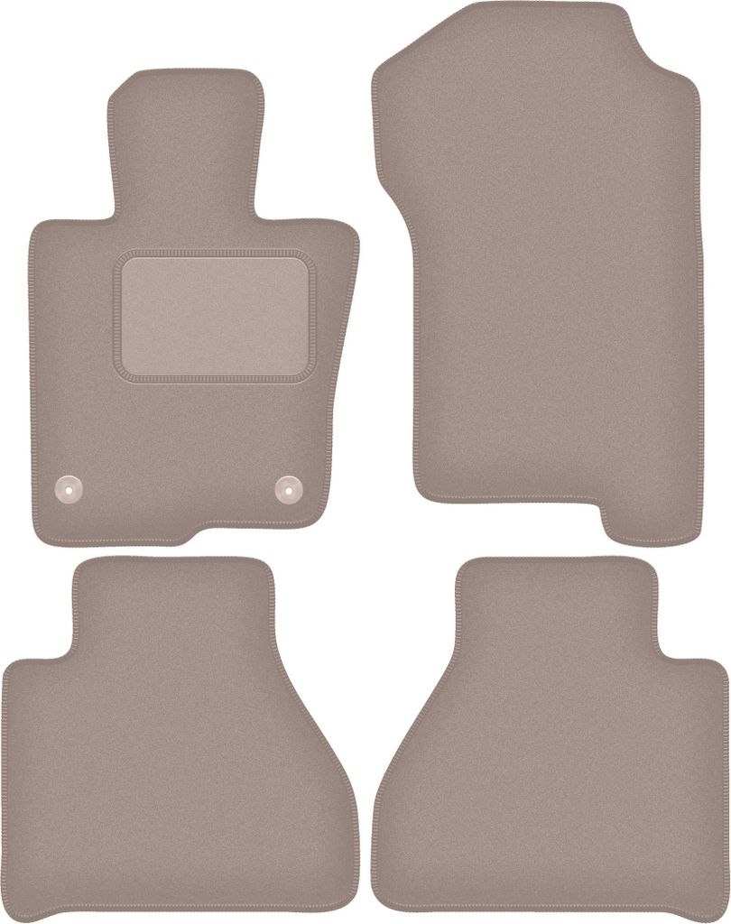 Velours-Autoteppiche für: Mercedes X-Klasse W470 Pickup (2017-) Beige