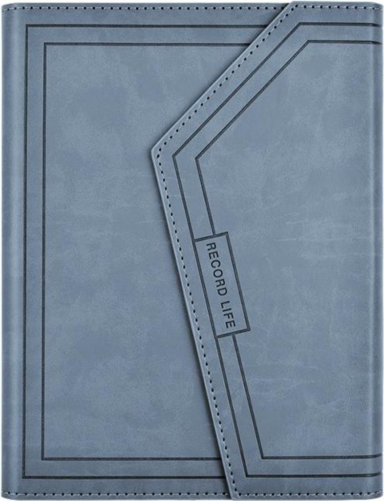 Multifunktionales Business-Notizbuch, Dreifach-Klappdesign, große Kapazität, Kartenfächer, Stiftschlaufe, austauschbare Seiten