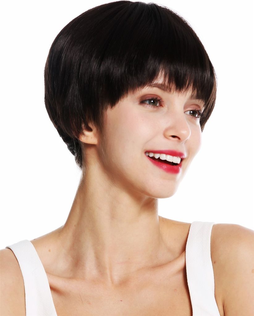 WIG ME UP Perücke kurz Page Dunkelbraun VK-53-4 Produktbild 
