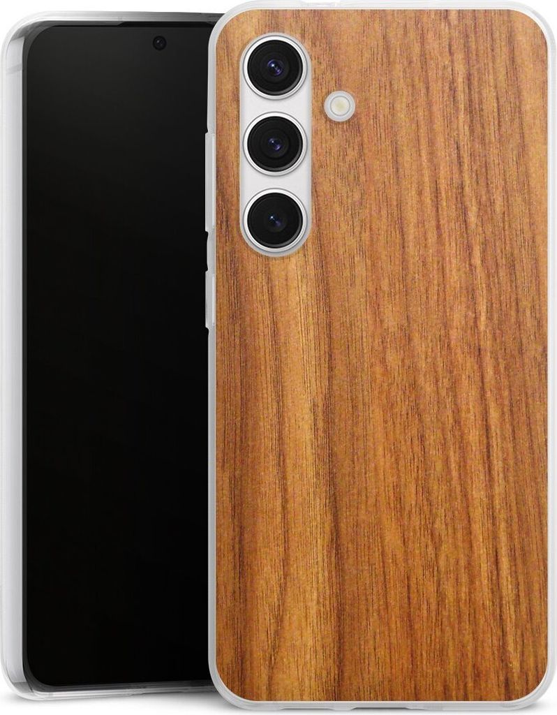 DeinDesign Handyhülle für Samsung Galaxy S24 Silikon Hülle Case Smartphone Schutzhülle Holz Holzoptik Lärche