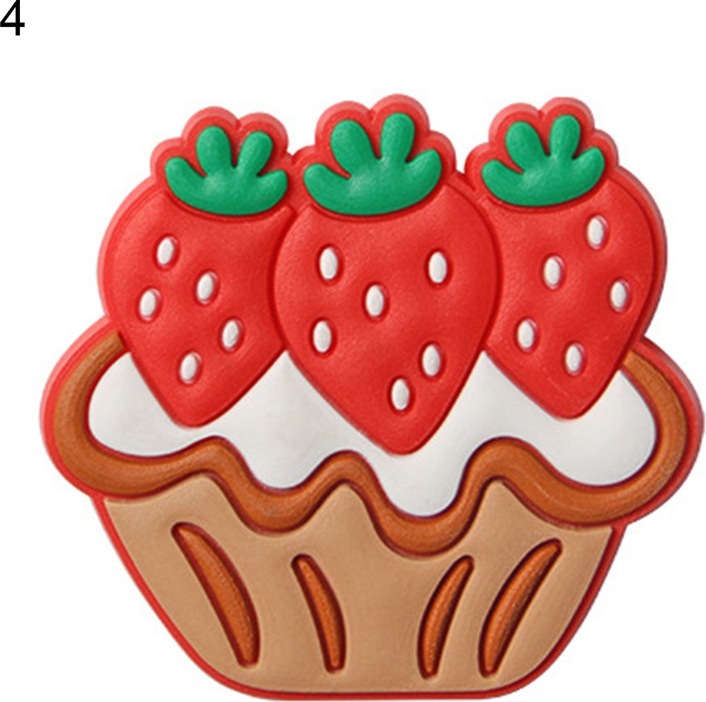 Cartoon feine Verarbeitung, kleiner Kühlschrankmagnet, süßer Kuchen, 3D-Kühlschrankmagnet, Aufkleber, Küchendekoration-4