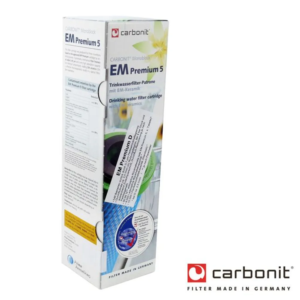Filtre eau du robinet Carbonit EM Premium D anti odeur et plomb