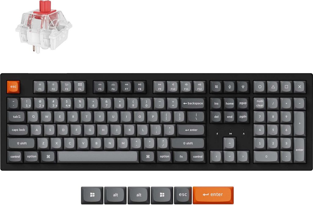 Keychron K10 Max QMK Tastatur Universal USB + RF Wireless + Produktbild 