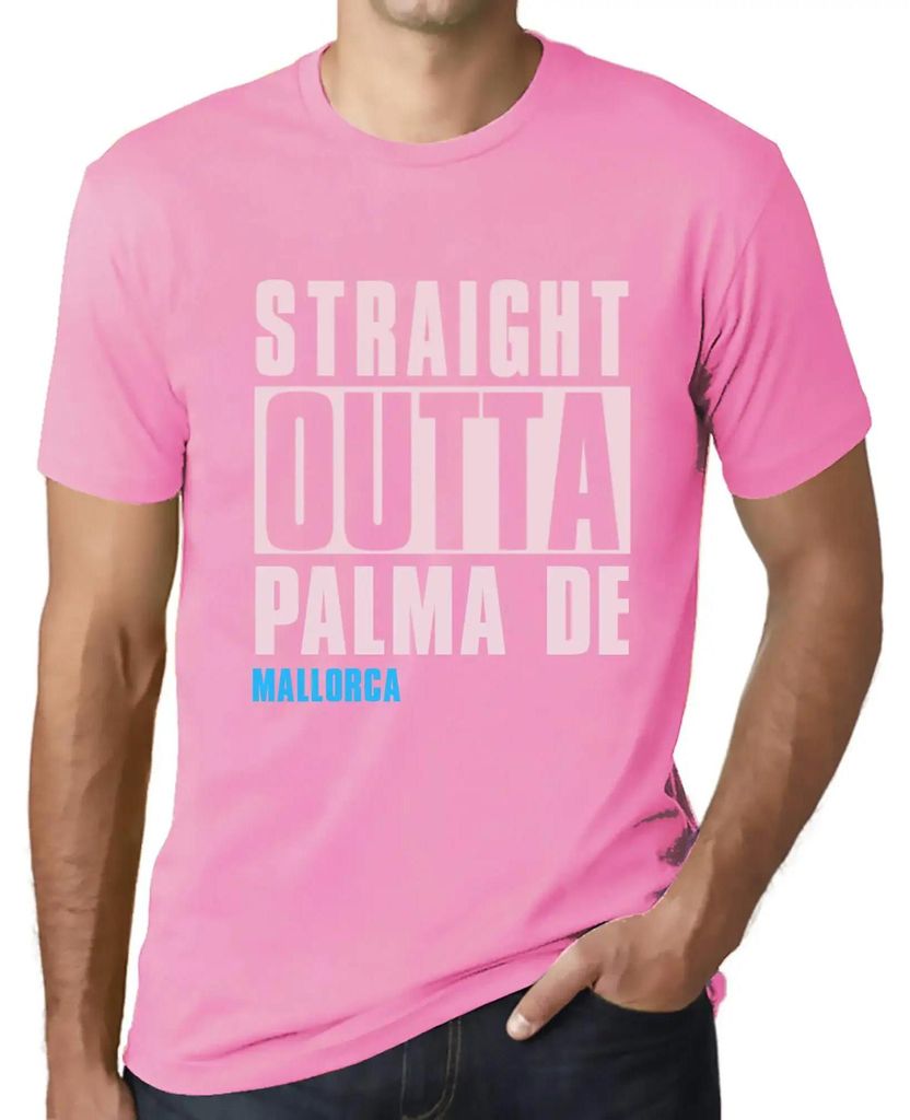 Herren Grafik T-Shirt Direkt aus Palma de Mallorca – Straight Outta Palma De Mallorca – Öko-Verantwortlich Vintage Jahrgang Kurzarm Lustige Druck