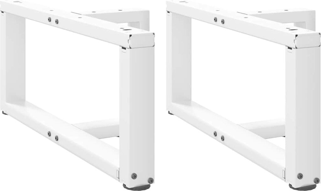 (Design 2026)Couchtischbeine CLORIS - T-Form 2 Stk. - modernes Design - Weiß 70x25x(30-31)cm Stahl Promotion825400 - Tischbeine