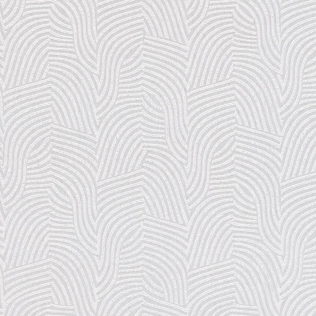 Profhome 781534-GU Grafik Vliestapete Gestreiftes Muster weiß creme grau 5,33 m2