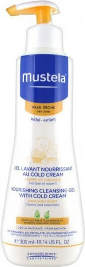 Gel lavant Mustela au Cold Cream nourrissant et protecteur