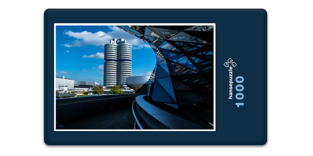 hansepuzzle 14270 - Büro-Turm Puzzle, 1000 Teile, Gebäude, 60,0 x 46,0cm mit hochwertiger Aufbewahrung, Kartonbox und wiederverschließbarem Beutel
