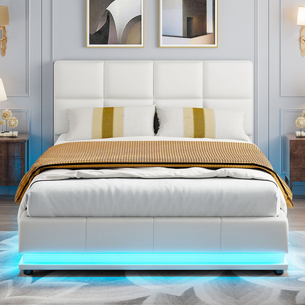 Letto matrimoniale 140 x 190 cm, con illuminazione LED, Immagine del prodotto 