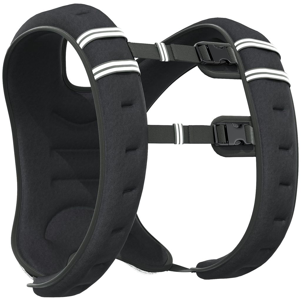 HOMCOM Gilet lesté réglable 10 kg pour musculation, noir Image du produit 