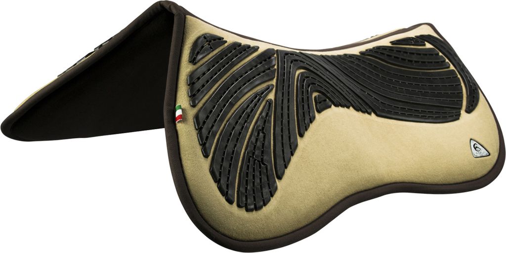 Acavallo Pocket Gel And Memory Foam Half Pad Risers, Farbe:Sand, Größe:3