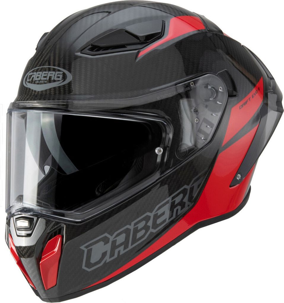 CABERG DRIFT EVO II CARBON NOVA Integralhelm S in rot
