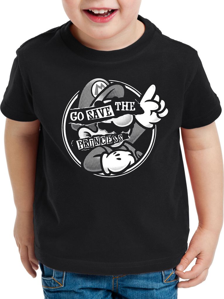 A.N.T. Go Save the Princess Kinder T-Shirt mario switch